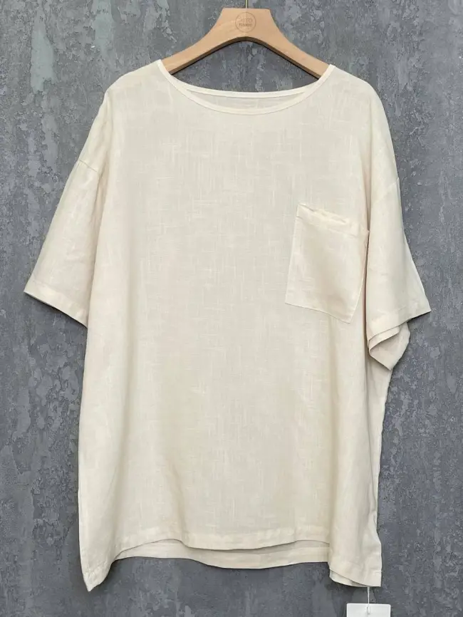 Футболка лен карман 24080 Размер 50-56 фото 39