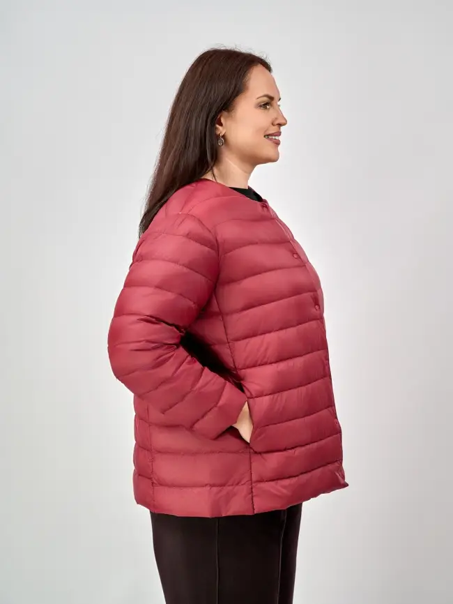 Легкая пуховая куртка 8802 Размер 46-56 фото 122