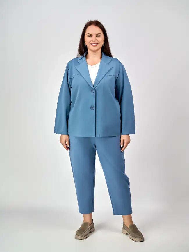 Костюм двойка ЭттоПлюс 8693 Размеры 50-58 фото 1