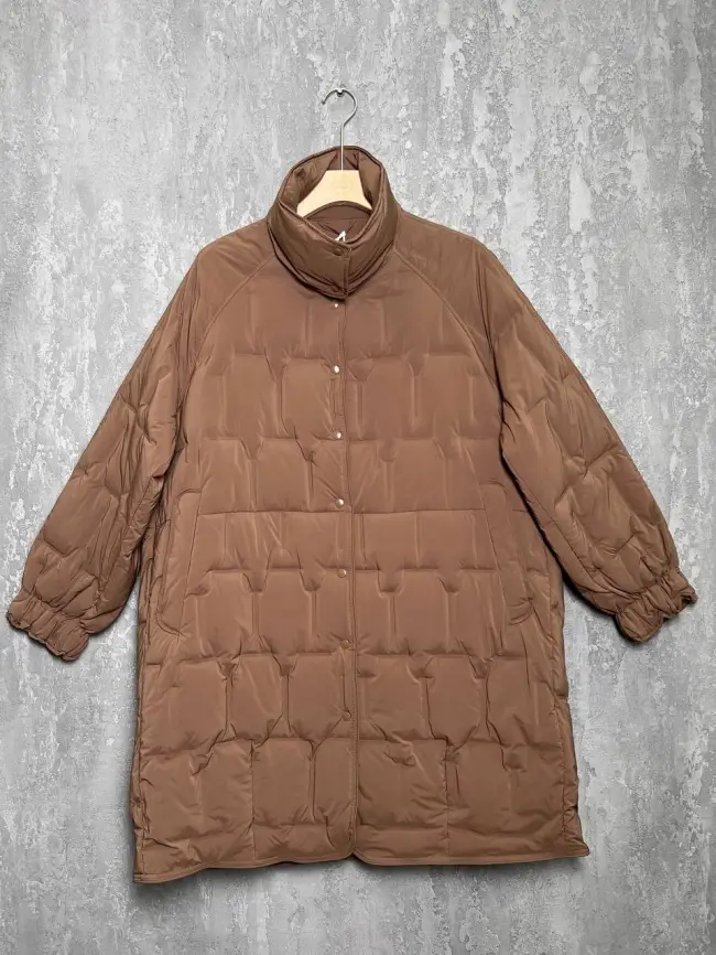 Пуховое пальто 6325 Размер 46-56 фото 27