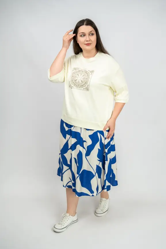 Лонгслив с принтом 95048 Размер 54-58 фото 30