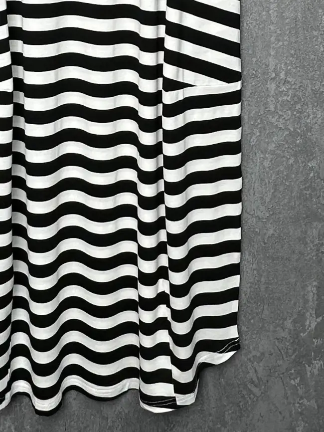 Платье в полоску ЭттоПлюс 0032 размеры 52- 56 фото 51