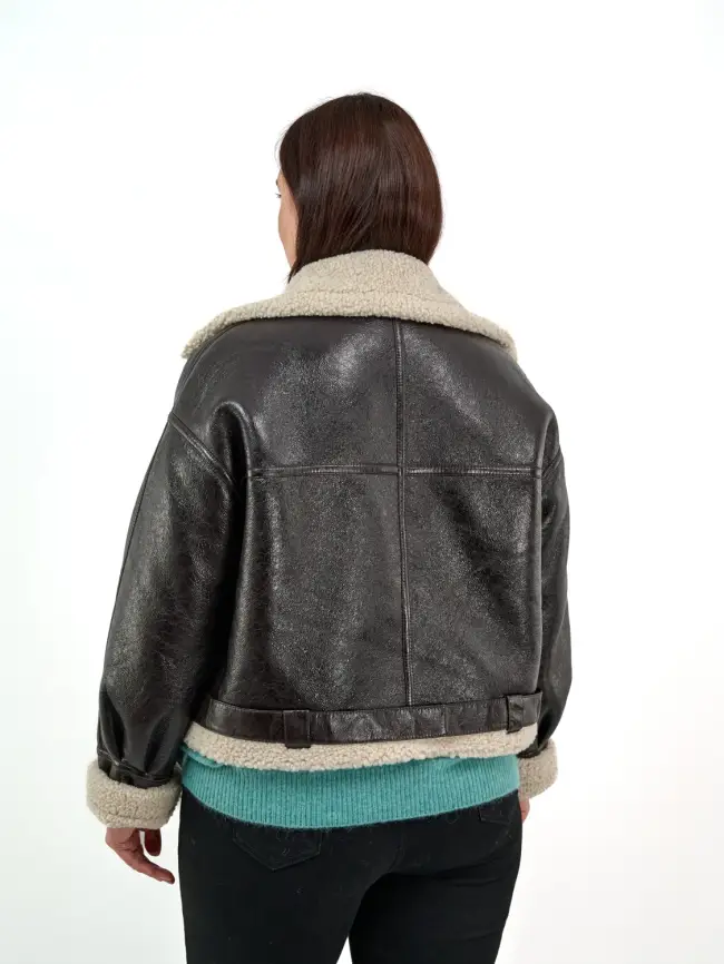 Дубленка авиатор 18907 Размер 50-54 фото 6