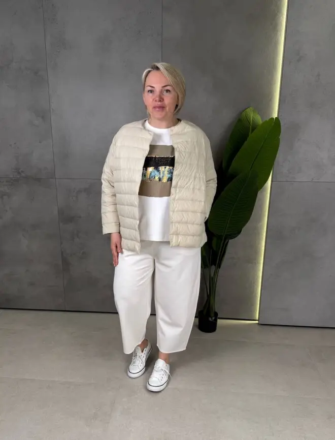 Легкая пуховая куртка 8802 Размер 46-56 фото 157