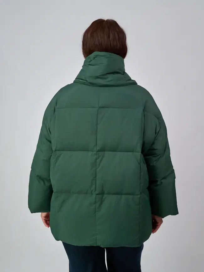 Пуховик женский с шарфом 8358 Размер 50-58 фото 73