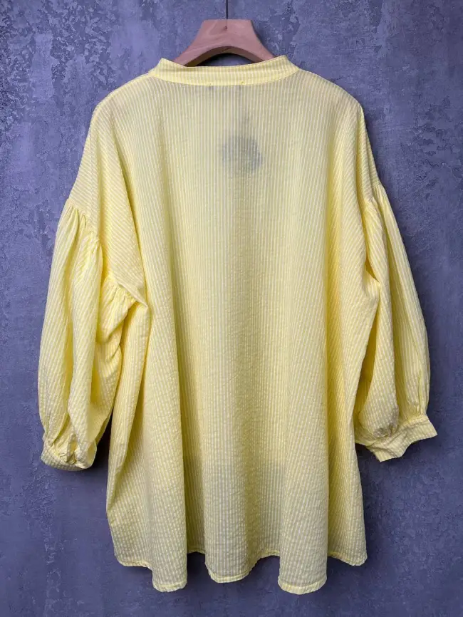 Рубашка фонарик Италия 3160 полоска Размер 52-58 фото 4