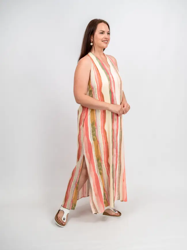 Сарафан в полоску Этто Плюс  0027-1 размер 52- 56 фото 13