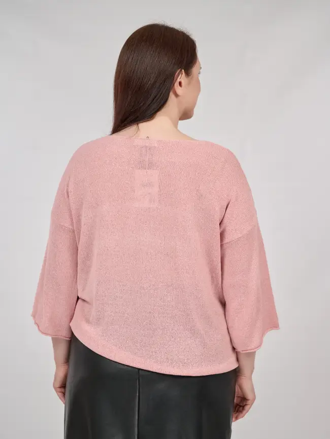 Джемпер облегченный ЭттоПлюс 25107-1 Размер 50-58. фото 125