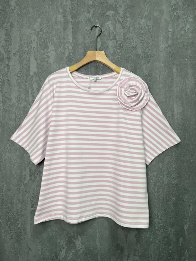 Футболка полоска ЭттоПлюс 33415 Размеры 50-58 фото 26