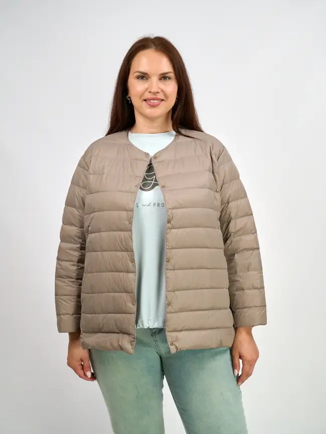 Легкая пуховая куртка 8802 Размер 46-56 фото 2