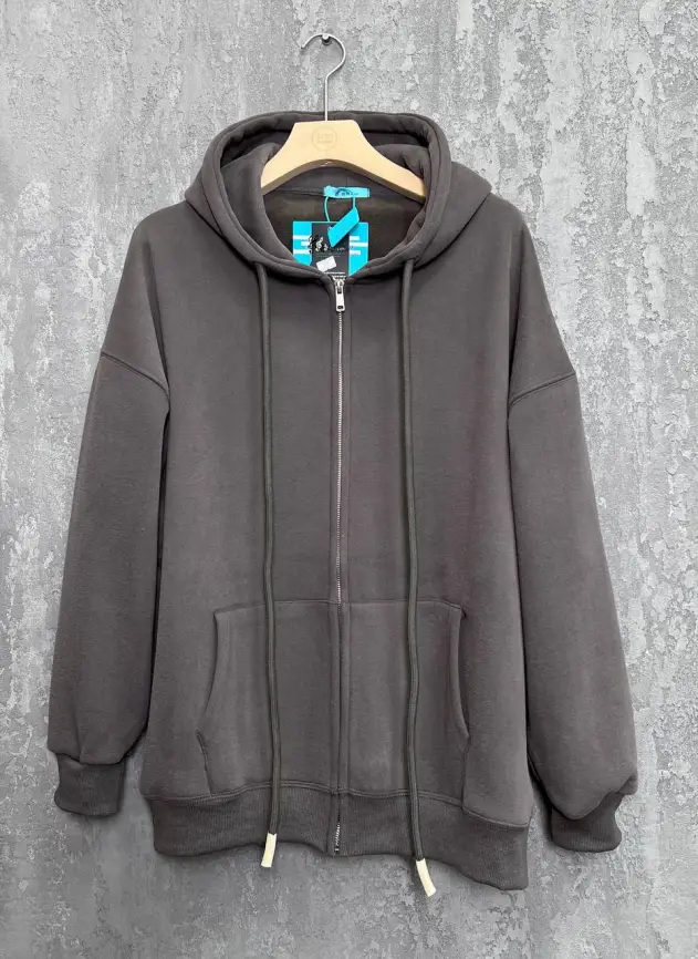 Худи зип утепленное оверсайз 506 Размер 50-58 фото 148