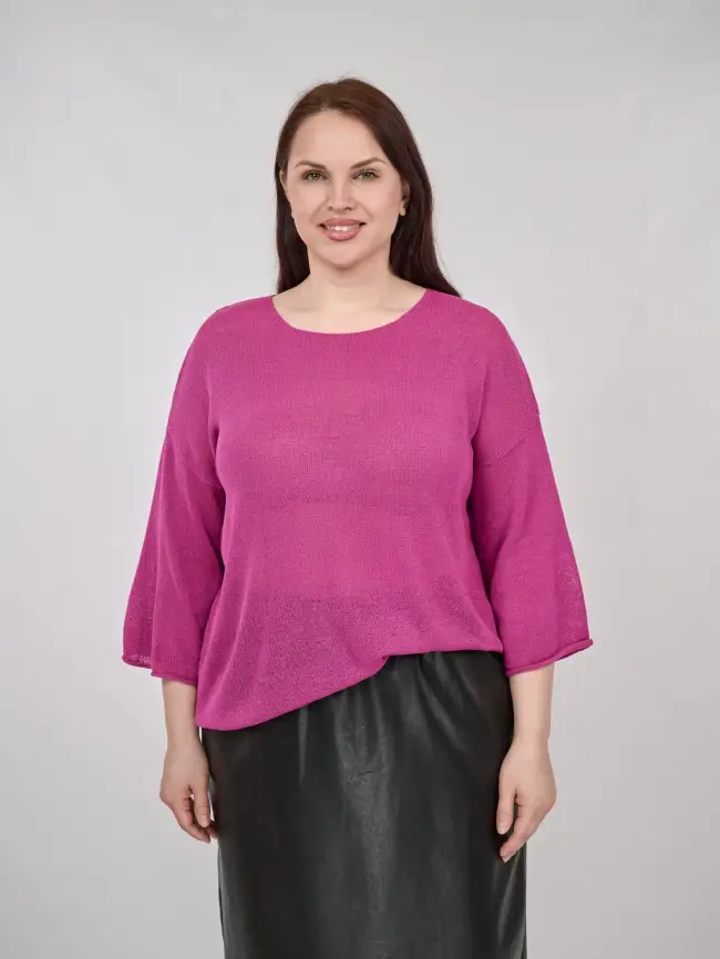 Джемпер облегченный ЭттоПлюс 25107-1 Размер 50-58. фото 60