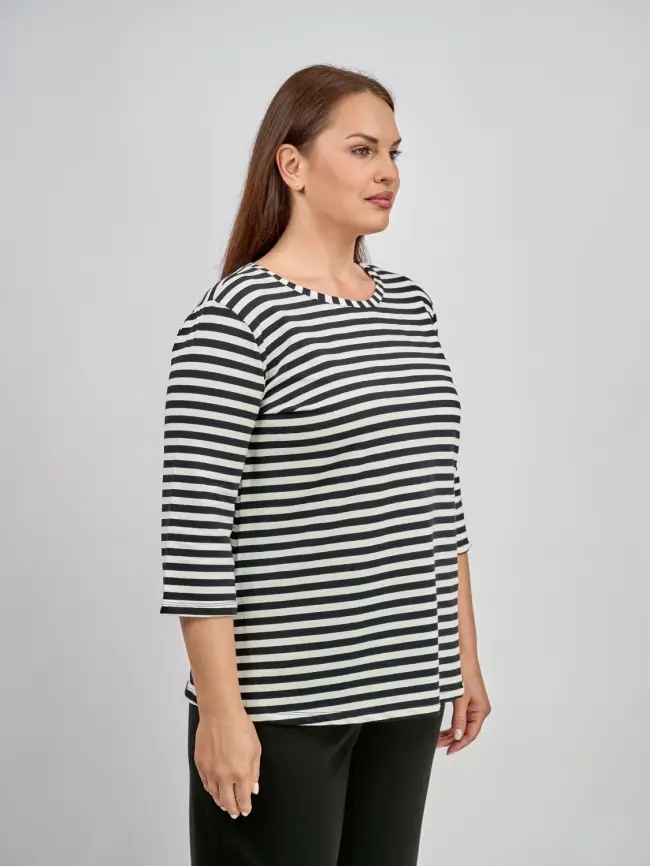 Лонгслив тельняшка ЭттоПлюс 33492 Размеры 52-58 фото 4