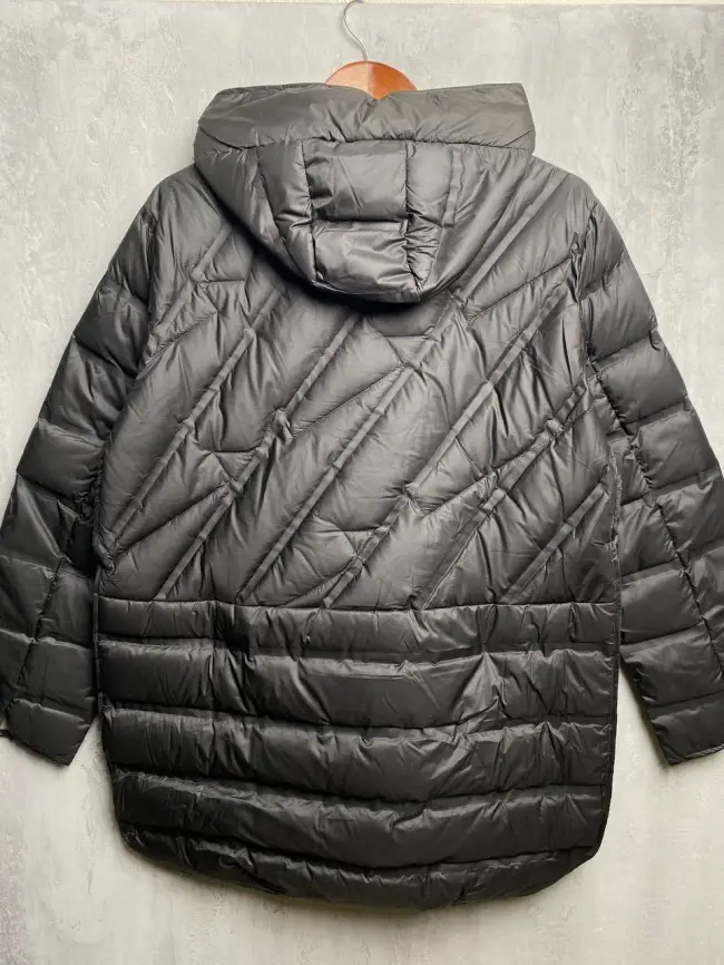 Куртка стёганая с капюшоном 9063 Размер 46-52 фото 5
