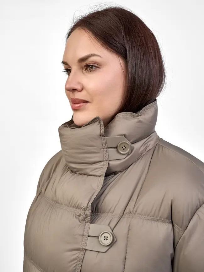 Полупальто пуховое 202416 Размер 50-56 фото 3