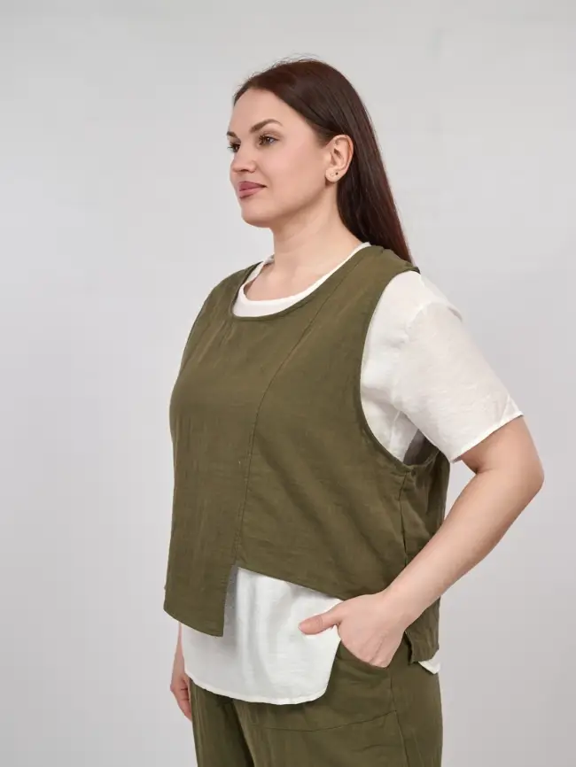 Костюм тройка 1832 Размер 50-56 фото 6