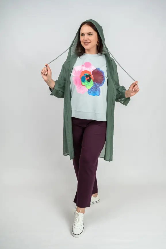 Пыльник рубашка удлиненный 9087 Размер 50-58 фото 31