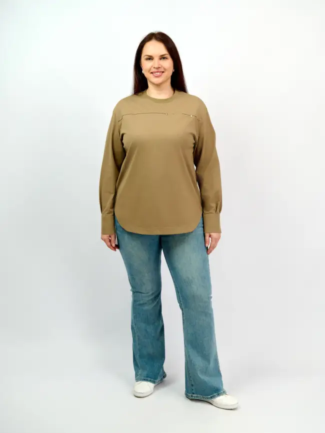 Лонгслив 8132 Размер 48-54 фото 3