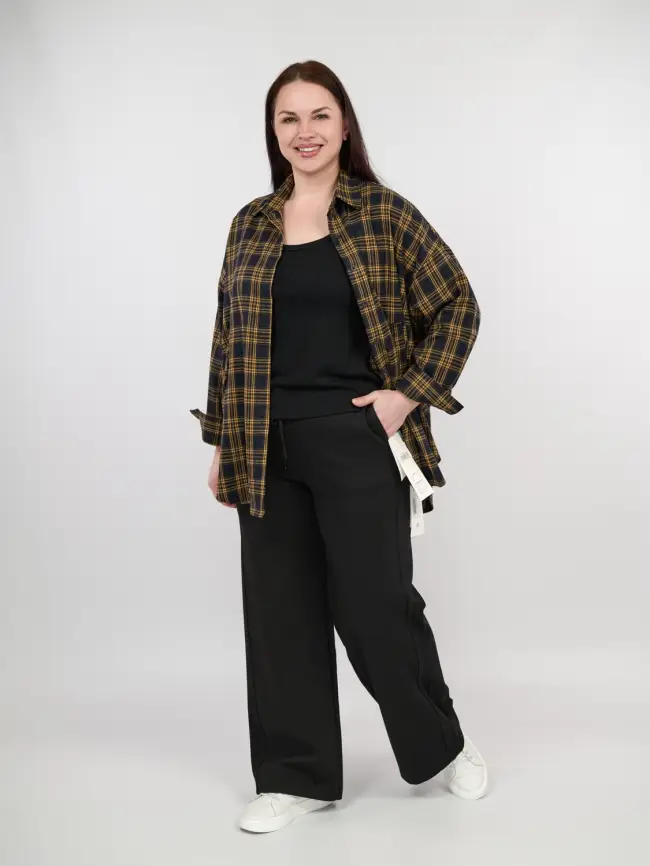 Палаццо "Демисезонные"9751 Размер 50-58 фото 1