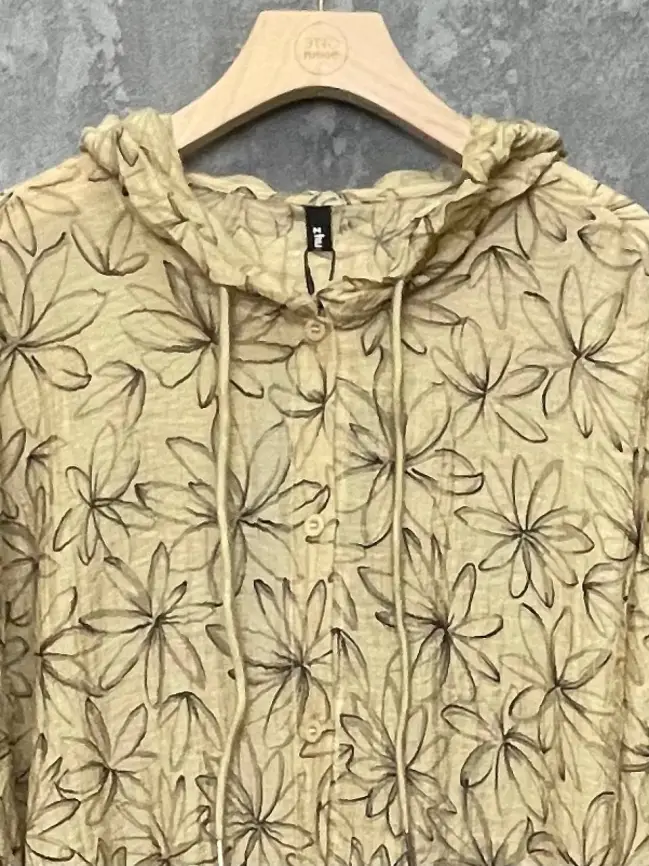 Ветровка-пыльник в цветок 9176 Размер 50-58 фото 31