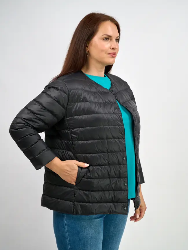 Легкая пуховая куртка 8802 Размер 46-56 фото 21