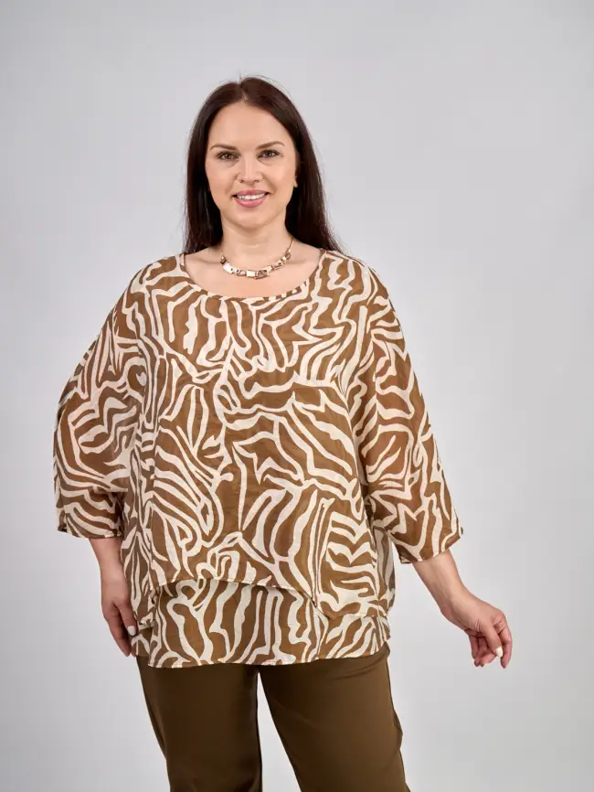 Блуза ЭттоПлюс 30059 Размер 50-58 фото 43