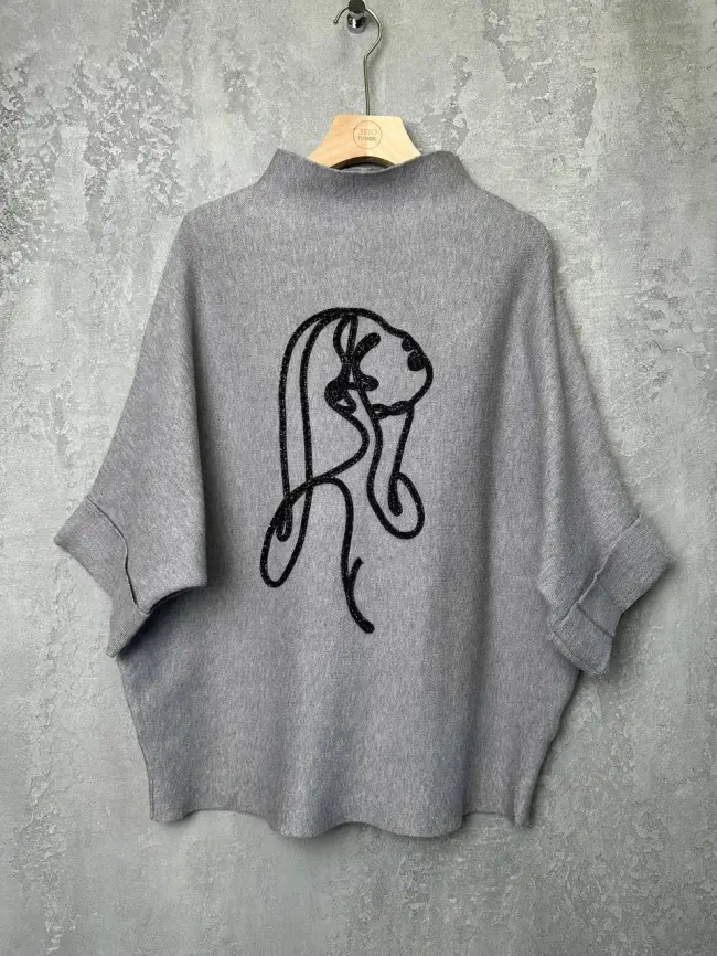 Джемпер "Девушка" 0921 Размер 46-54 фото 27