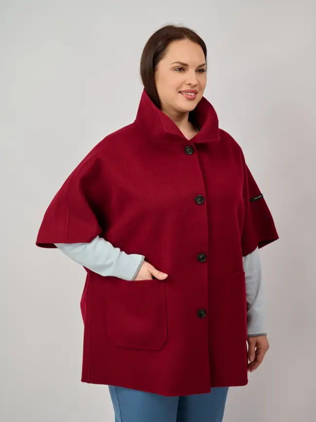 Пальто шерсть 0718 Размер 50-58 фото 12