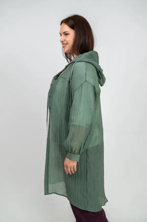 Пыльник рубашка удлиненный 9087 Размер 50-58 фото 29