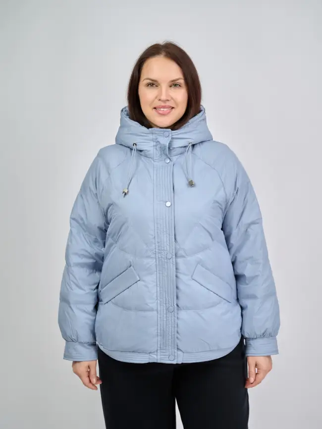 Пуховая куртка ЭттоПлюс 2553 Размер 48-54 фото 115