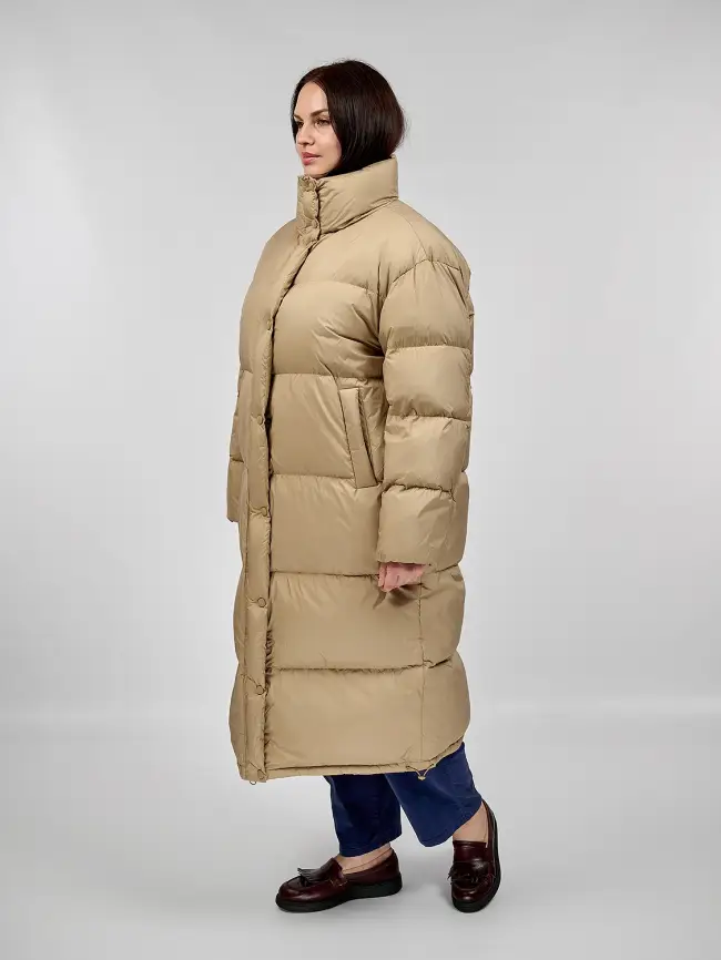 Пуховое пальто 9066 Размер 54-58 фото 26