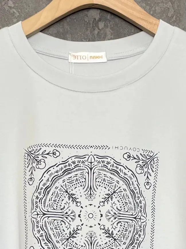 Лонгслив с принтом 95048 Размер 54-58 фото 64