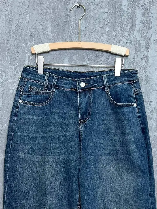 Джинсы палаццо 7/8, арт. 2509 Размеры 50-56 фото 2