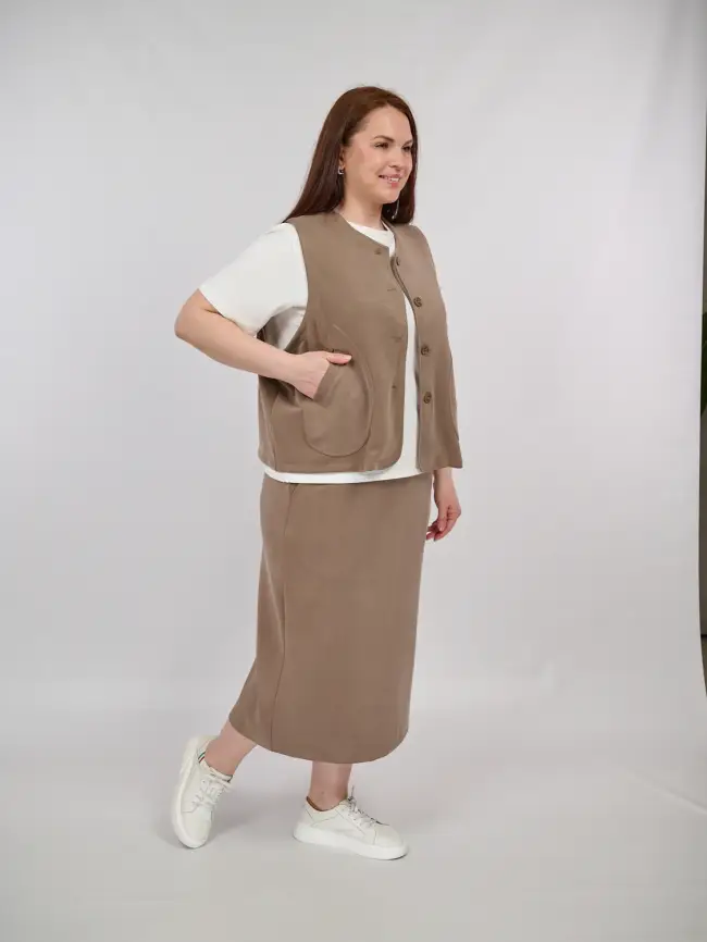 Костюм с юбкой 0012 Размеры 52-58 фото 28