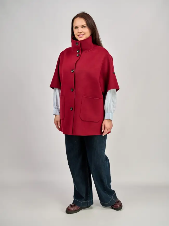 Пальто шерсть 0718 Размер 50-58 фото 11