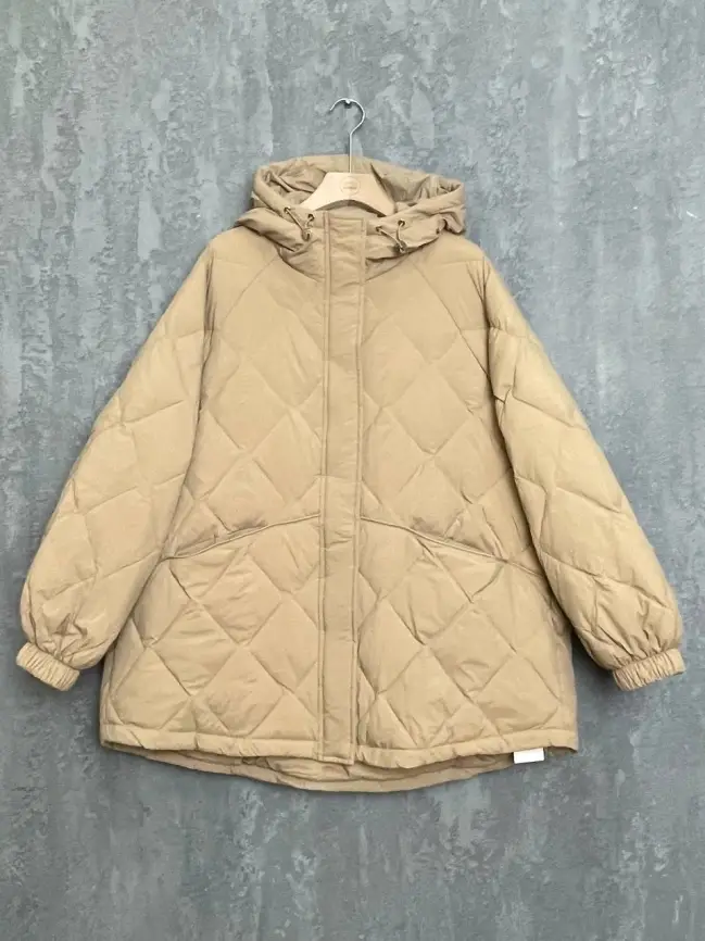 Стеганая куртка с капюшоном 8815 Размер 48-54 фото 58