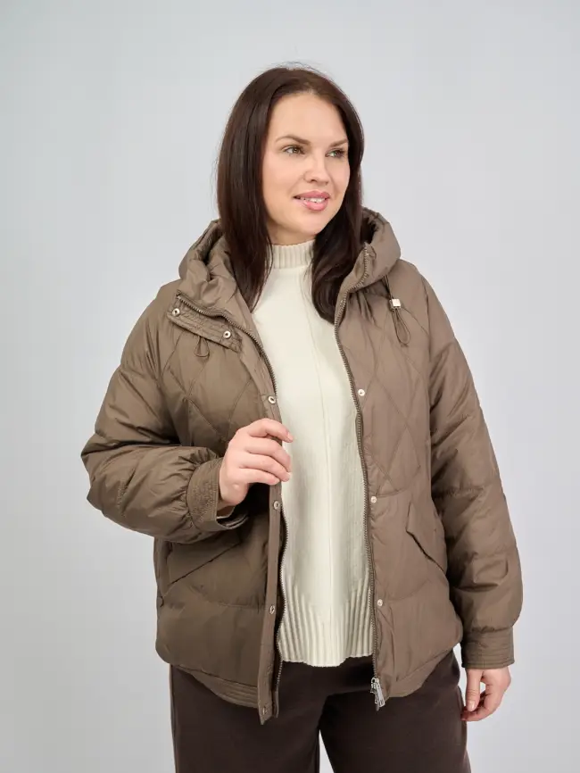 Пуховая куртка ЭттоПлюс 2553 Размер 48-54 фото 205