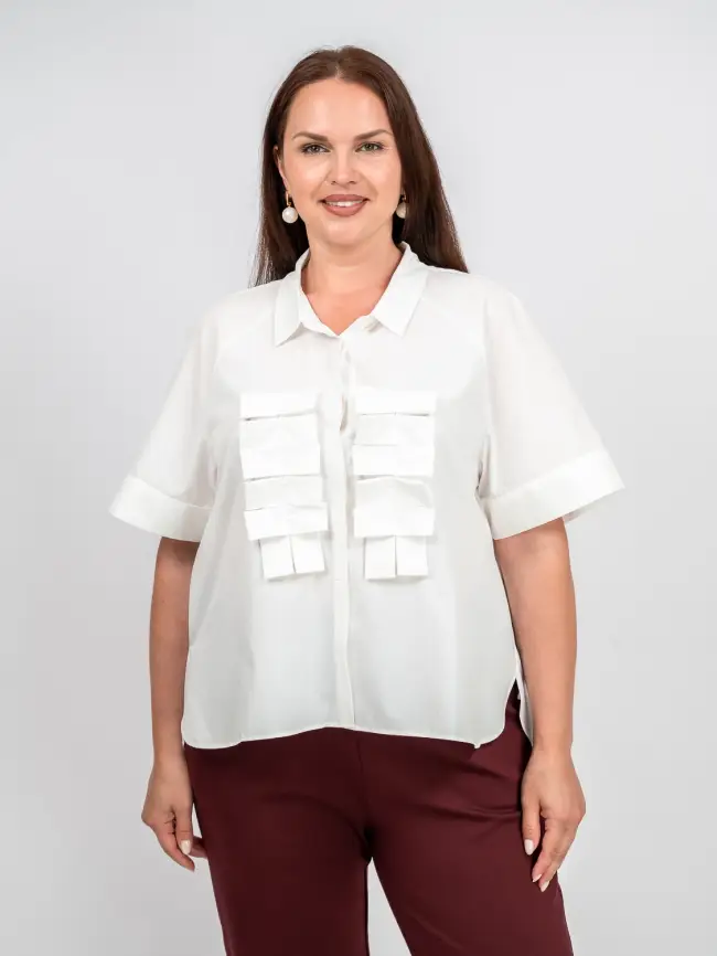 Блуза 52364 размеры 50- 58 фото 2