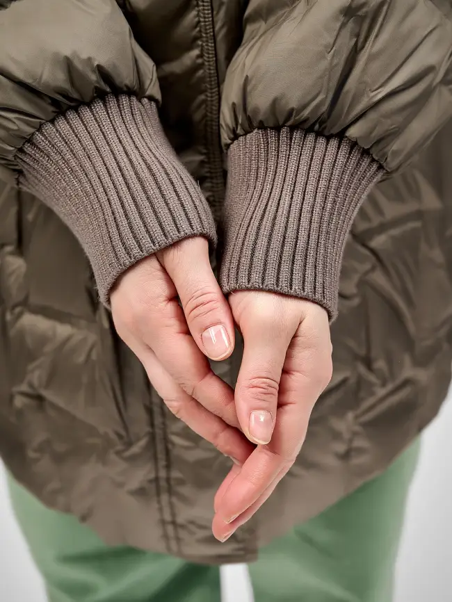 Пальто с вязаным капюшоном №2 8893 Размер 50-56 фото 18