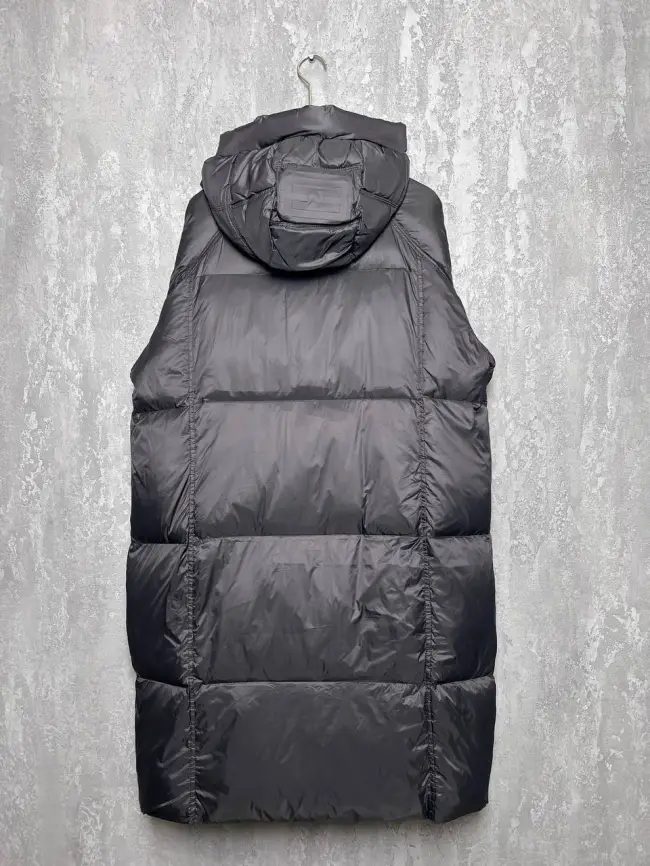 Пуховое пальто с кожаной вставкой 03741 Размер 48-54 фото 19