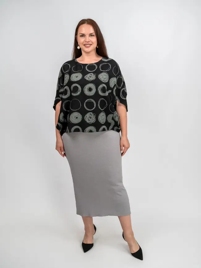 Юбка облегченная трикотажная ЭттоПлюс 2136 Размер 50-58 фото 87