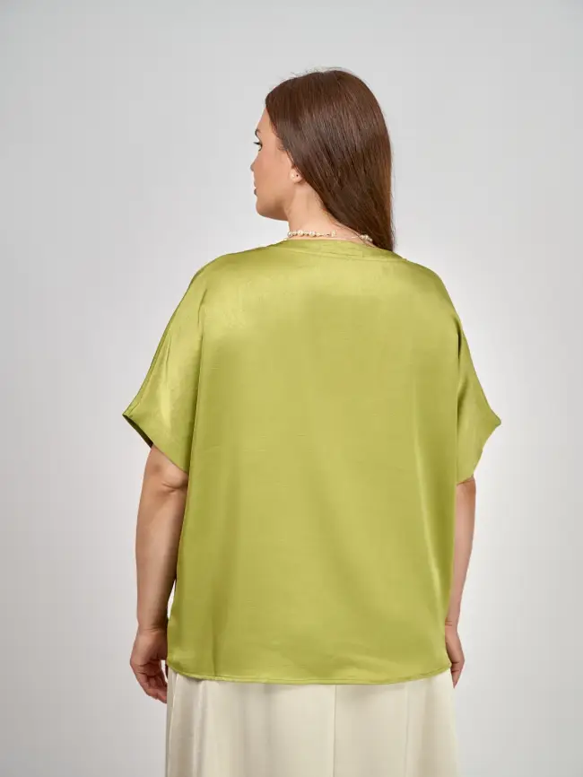 Блуза с v-вырезом ЭттоПлюс 1003 Размеры 50-58 фото 53