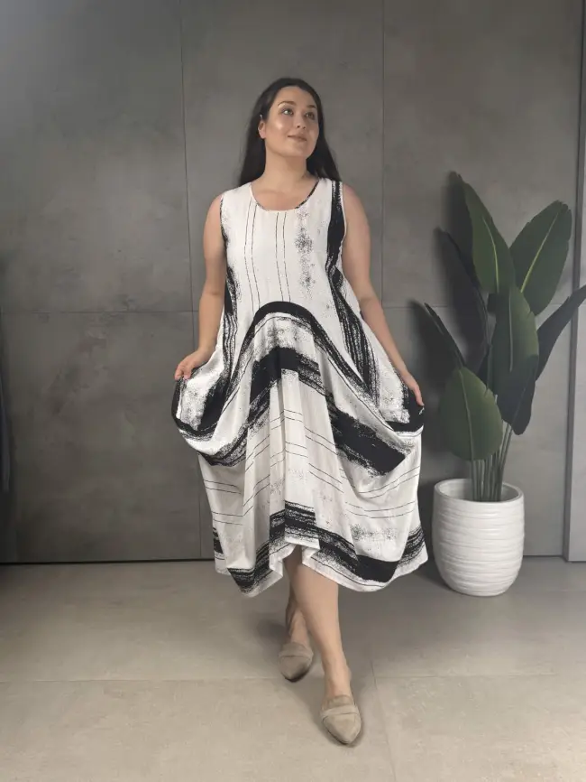 Сарафан ЭттоПлюс 10432 размер 52- 58 фото 12