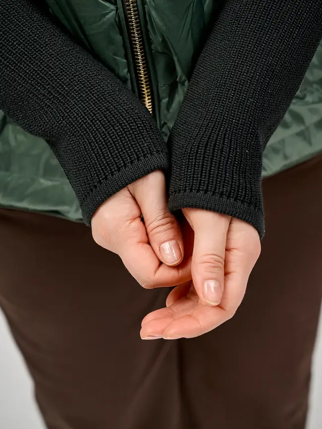 Куртка с трикотажным рукавом 6560 Размер 48-54 фото 13