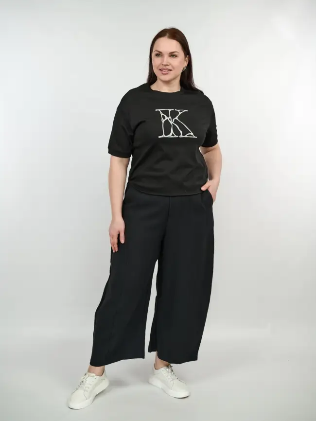 Брюки палаццо 38317 размер 54- 58 фото 47