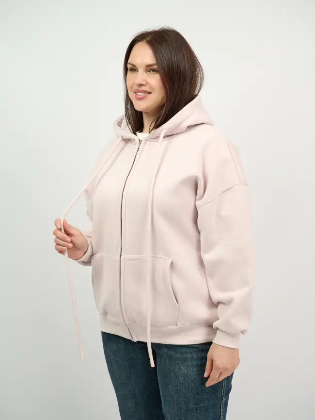 Худи зип утепленное оверсайз 506 Размер 50-58 фото 38