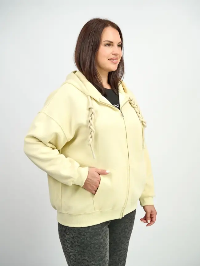 Худи зип утепленное оверсайз 506 Размер 50-58 фото 58