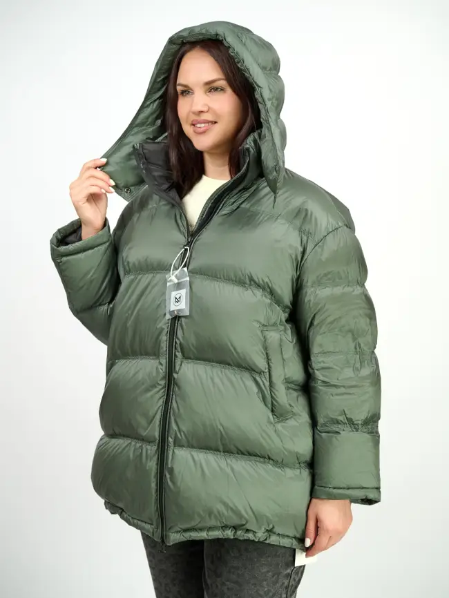 Пуховик зимний 9903 удлиненный Размер 50-60 фото 32