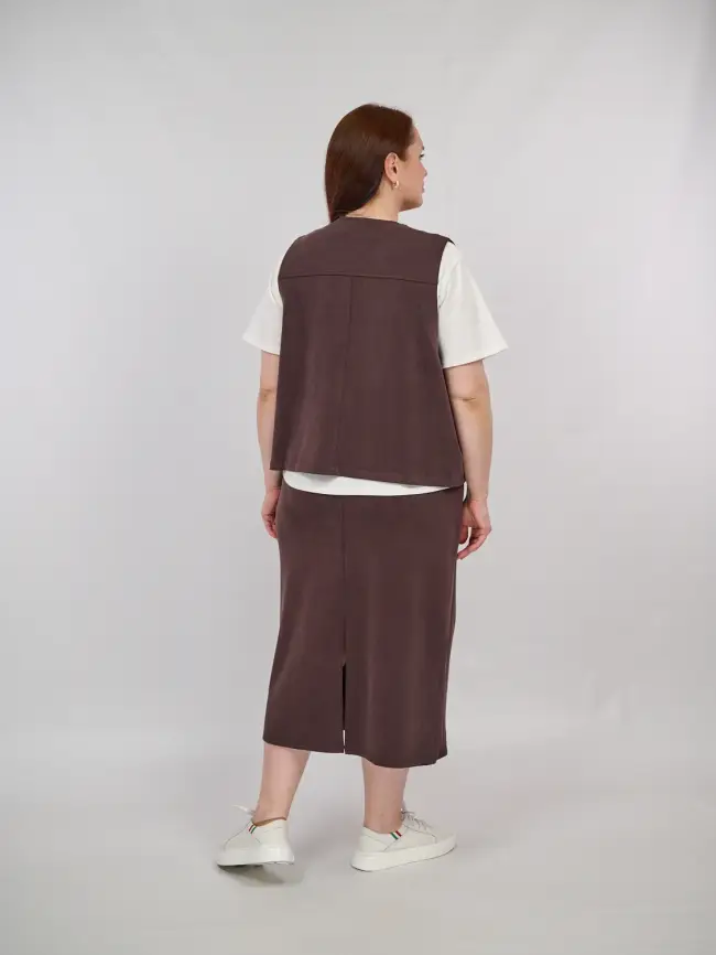 Костюм с юбкой 0012 Размеры 52-58 фото 5