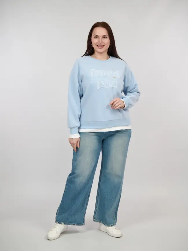 Свитшот 9732 Размер 50-58 фото 18